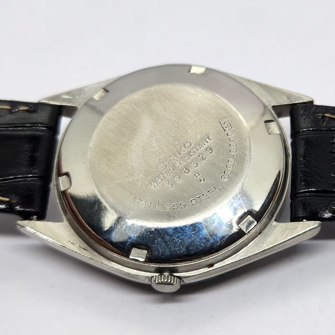 Vintage 1983 Original Seiko 5 Automatic 6309-8900 Silver Face 17 Jewels Day-Date Japanese Men's Wrist Watch OG318