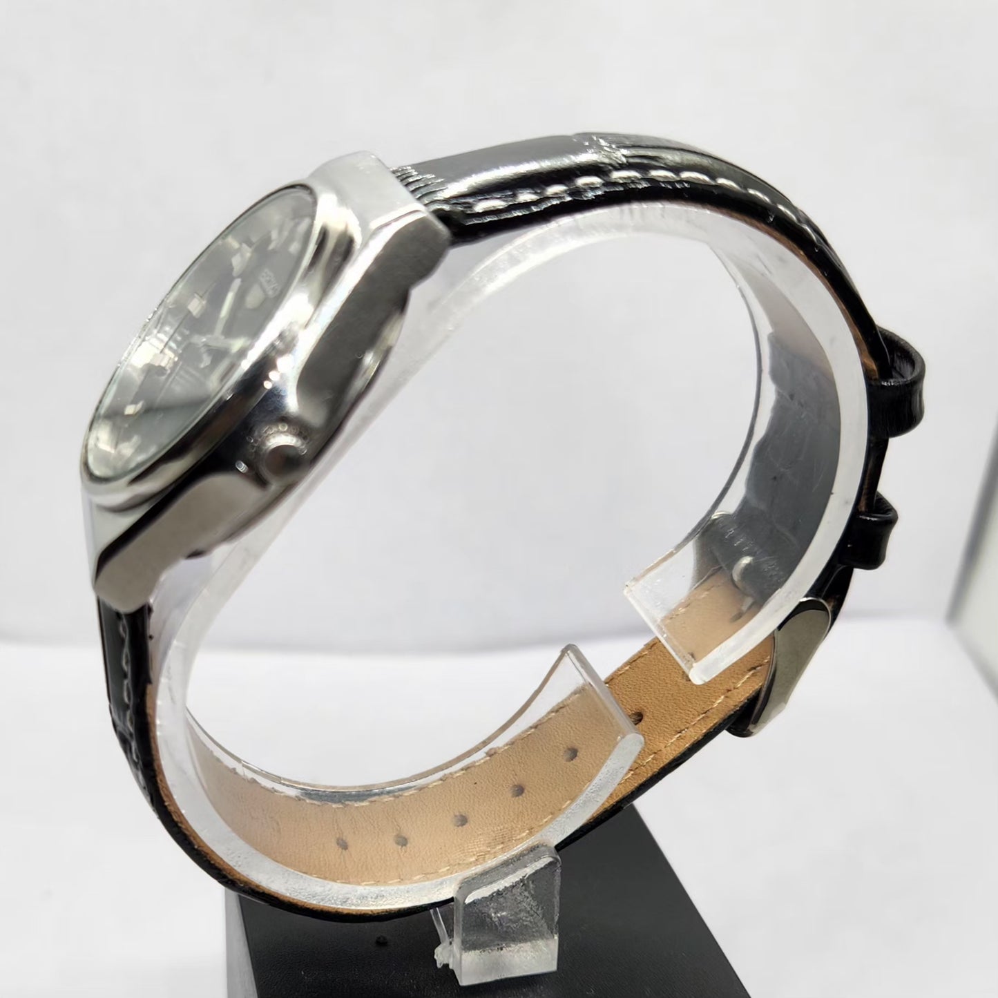 Vintage 1983 Original Seiko 5 Automatic 6309-5840 Black Face 17 Jewels Day-Date Japanese Men's Wrist Watch OG319