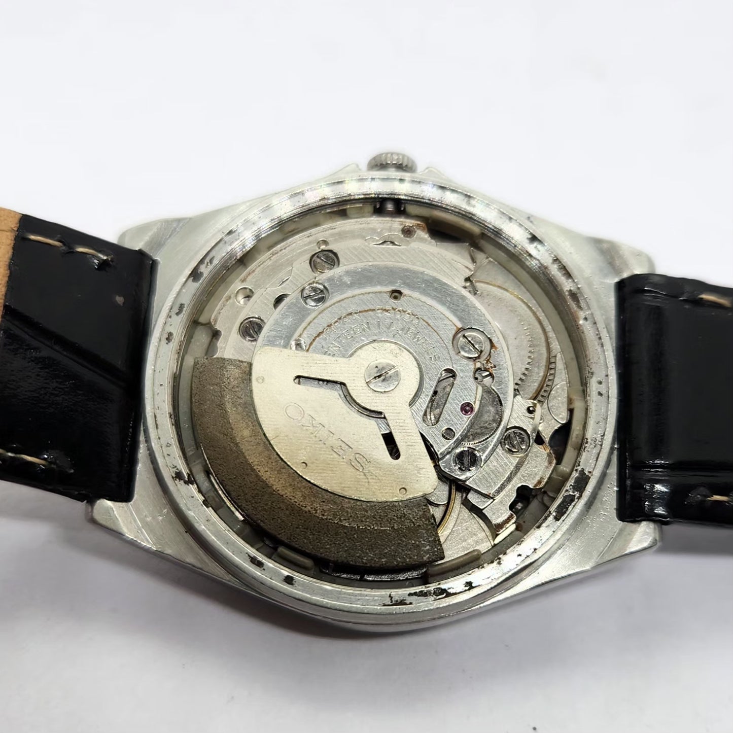 Vintage 1983 Original Seiko 5 Automatic 6309-5840 Black Face 17 Jewels Day-Date Japanese Men's Wrist Watch OG319
