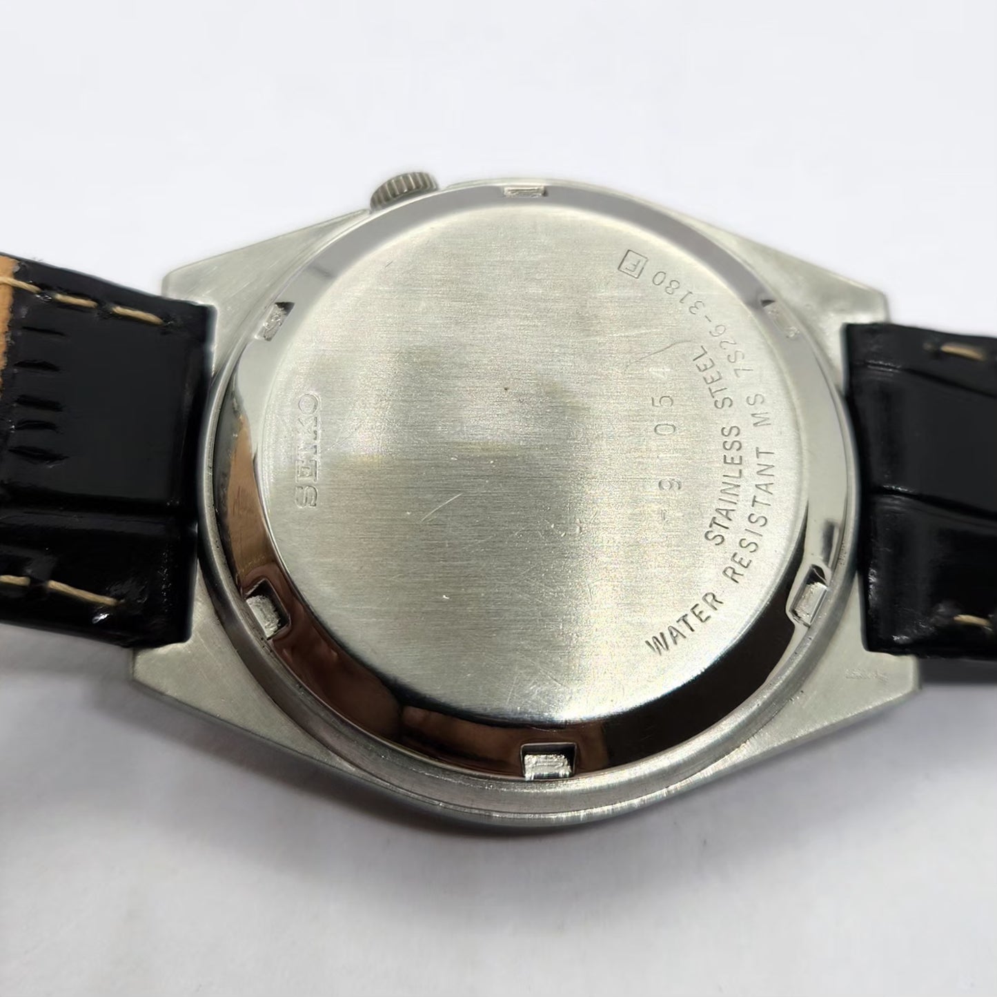 Vintage 1997 Original Seiko 5 Automatic 7S26-3180 Gold Face 21 Jewels Day-Date Japanese Men's Wrist Watch OG321