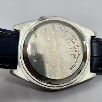 Vintage 1999 Original Seiko 5 Automatic 7S26-8760 Blue Face 21 Jewels Day-Date Japanese Men's Wrist Watch OG324