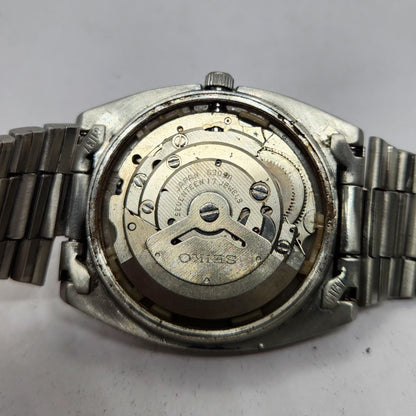 Vintage 1976 Original Seiko 5 Automatic 6309-8220 Black Face 17 Jewels Day-Date Japanese Men's Wrist Watch OG325