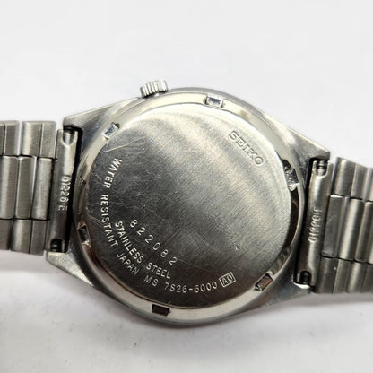 Vintage 1998 Original Seiko 5 Automatic 7S26-6000 Gold Face 21 Jewels Day-Date Japanese Men's Wrist Watch OG327