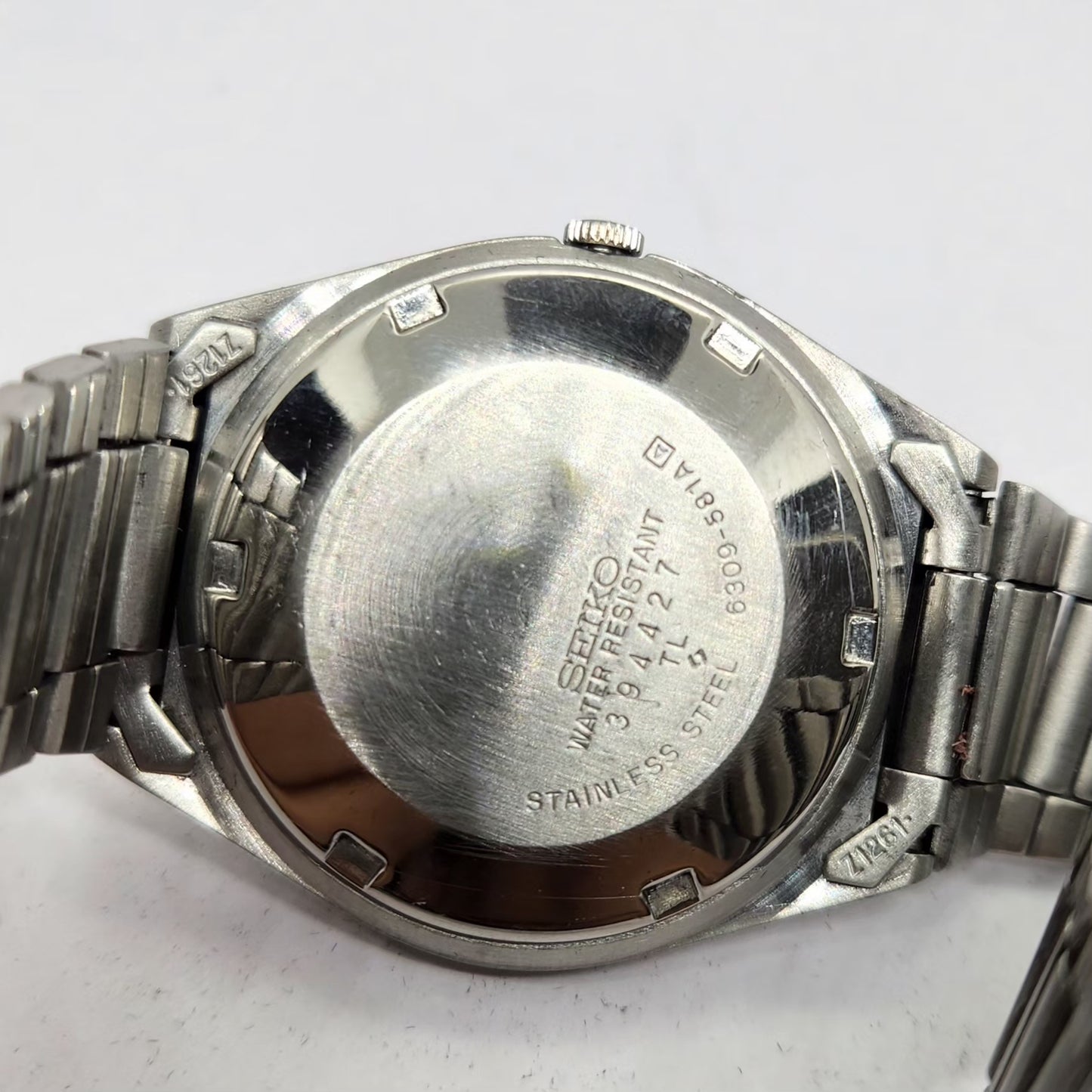 Vintage 1983 Original Seiko 5 Automatic 6309-581A Black Face 17 Jewels Day-Date Japanese Men's Wrist Watch OG328