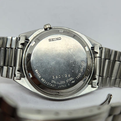 Vintage 1983 Original Seiko 5 Automatic 7009-3041 Blue Face 17 Jewels Day-Date Japanese Men's Wrist Watch OG330