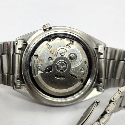 Vintage 1983 Original Seiko 5 Automatic 7009-3041 Blue Face 17 Jewels Day-Date Japanese Men's Wrist Watch OG330