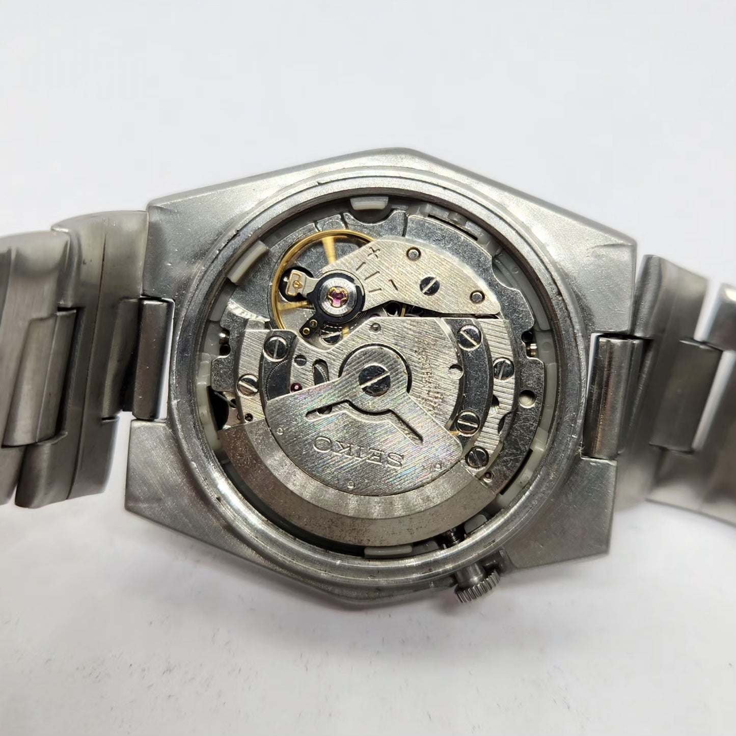 Vintage 1981 Original Seiko 5 Automatic 6309-5450 Black Face 17 Jewels Day-Date Japanese Men's Wrist Watch OG332