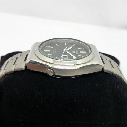 Vintage 1979 Original Seiko 5 Automatic 7009-8530 Black Face 17 Jewels Day-Date Japanese Men's Wrist Watch OG335