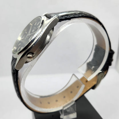 Vintage 1980 Original Seiko 5 Automatic 7009-209A Black Face 17 Jewels Day-Date Japanese Men's Wrist Watch OG344