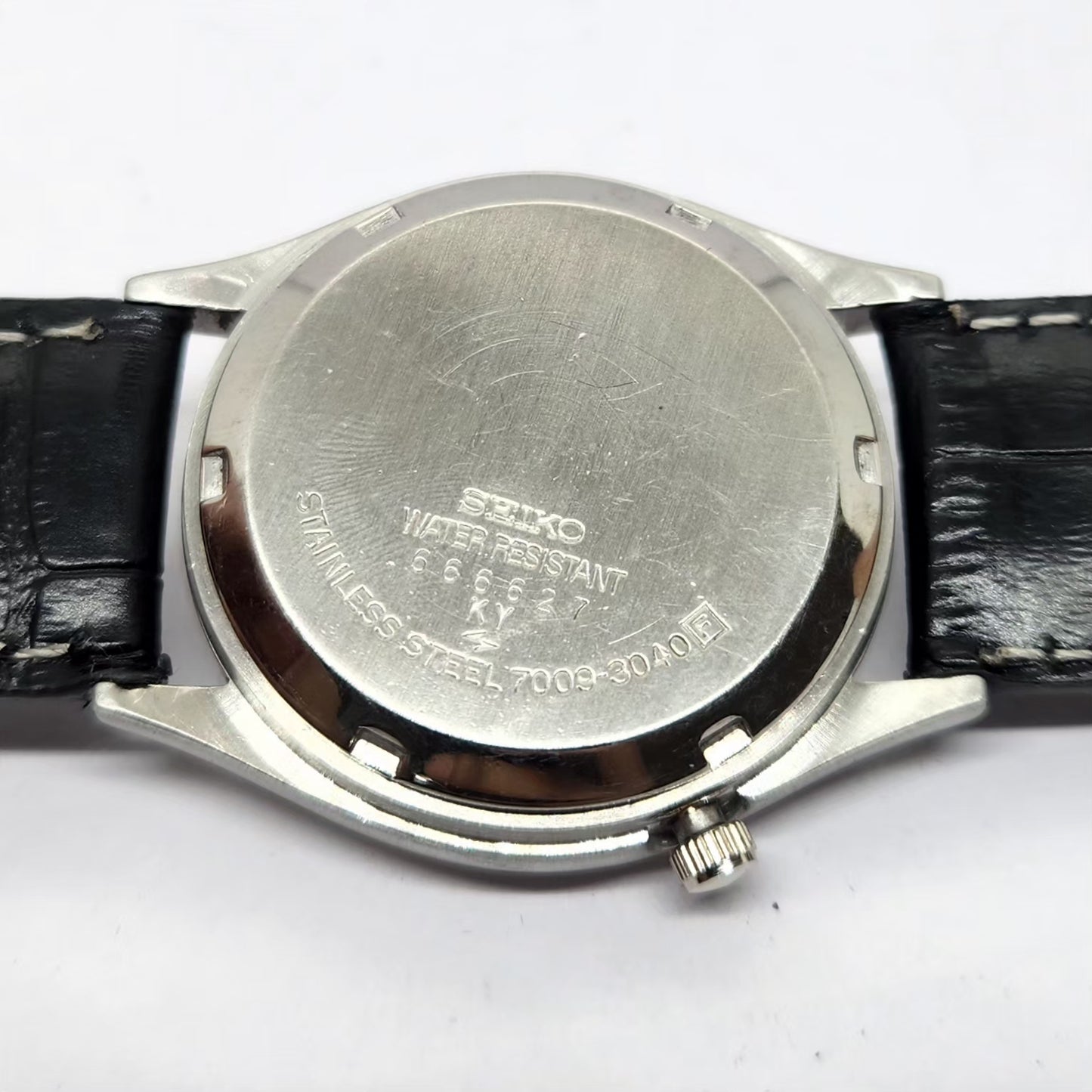 Vintage 1976 Original Seiko 5 Automatic 7009-3040 Black Face 17 Jewels Day-Date Japanese Men's Wrist Watch OG345