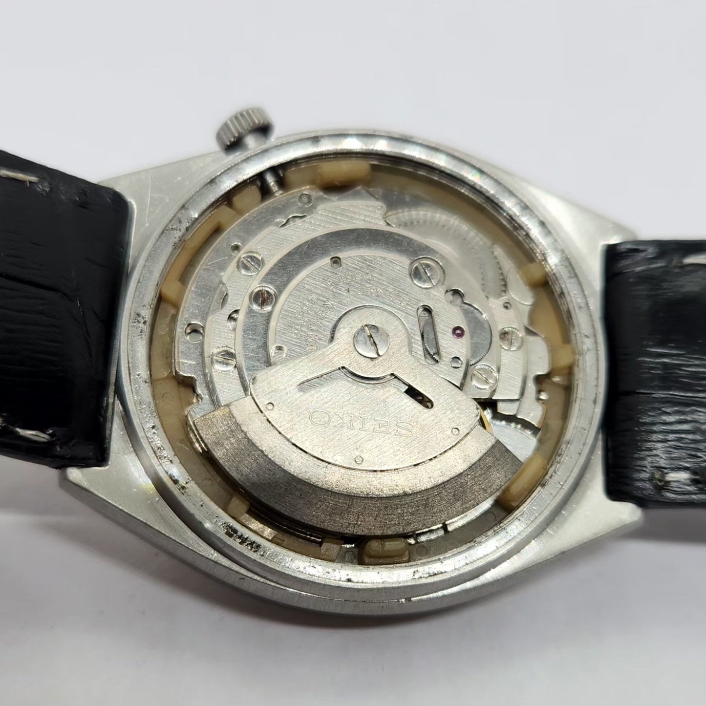 Vintage 1982 Original Seiko 5 Automatic 6309-7090 Silver Face 17 Jewels Day-Date Japanese Men's Wrist Watch OG347