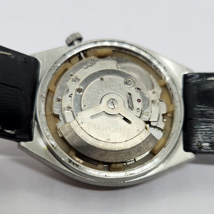 Vintage 1982 Original Seiko 5 Automatic 6309-7090 Silver Face 17 Jewels Day-Date Japanese Men's Wrist Watch OG347
