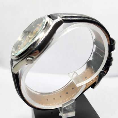 Vintage 1976 Original Seiko 5 Automatic 7009-3070 Black & Gold Face 17 Jewels Day-Date Japanese Men's Wrist Watch OG349