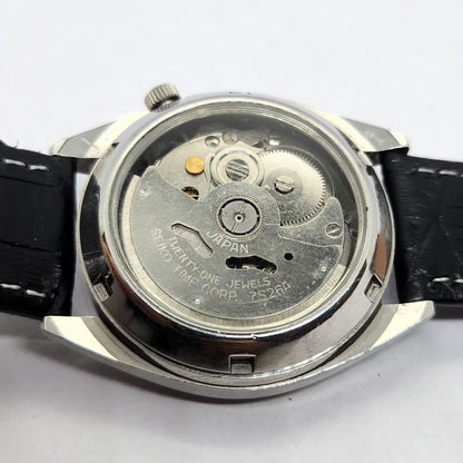 Vintage 1980 Original Seiko 5 Automatic 7S26 Silver Face 21 Jewels Day-Date Japanese Men's Wrist Watch OG356
