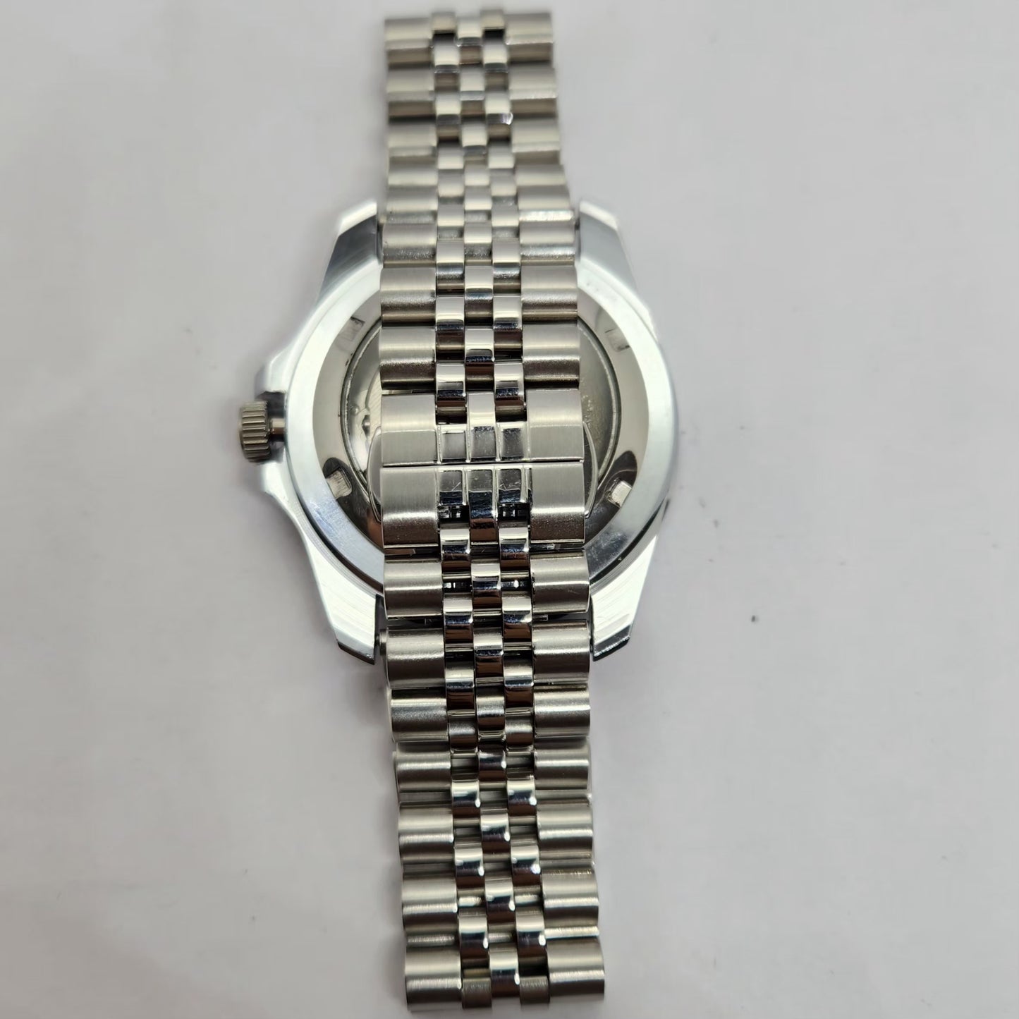 Vintage MOD Seiko Sports Automatic Cal. 6309 17 Jewels Blue Face Jubilee Bracelet Rotating Bezel Men's Wrist Watch P9