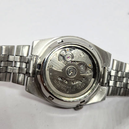 Vintage 1980 Original Seiko 5 Automatic 7S26 Silver Face 21 Jewels Day-Date Japanese Men's Wrist Watch OG339