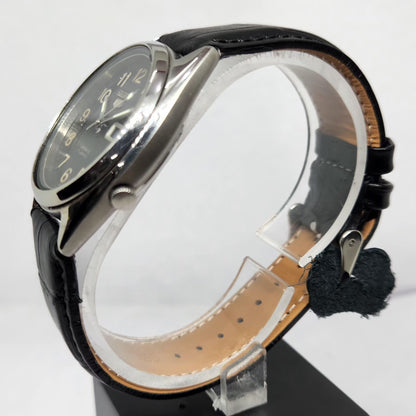 Vintage 1999 Original Seiko 5 Automatic 7S26-3160 Black Face 21 Jewels Day-Date Japanese Men's Wrist Watch OG359