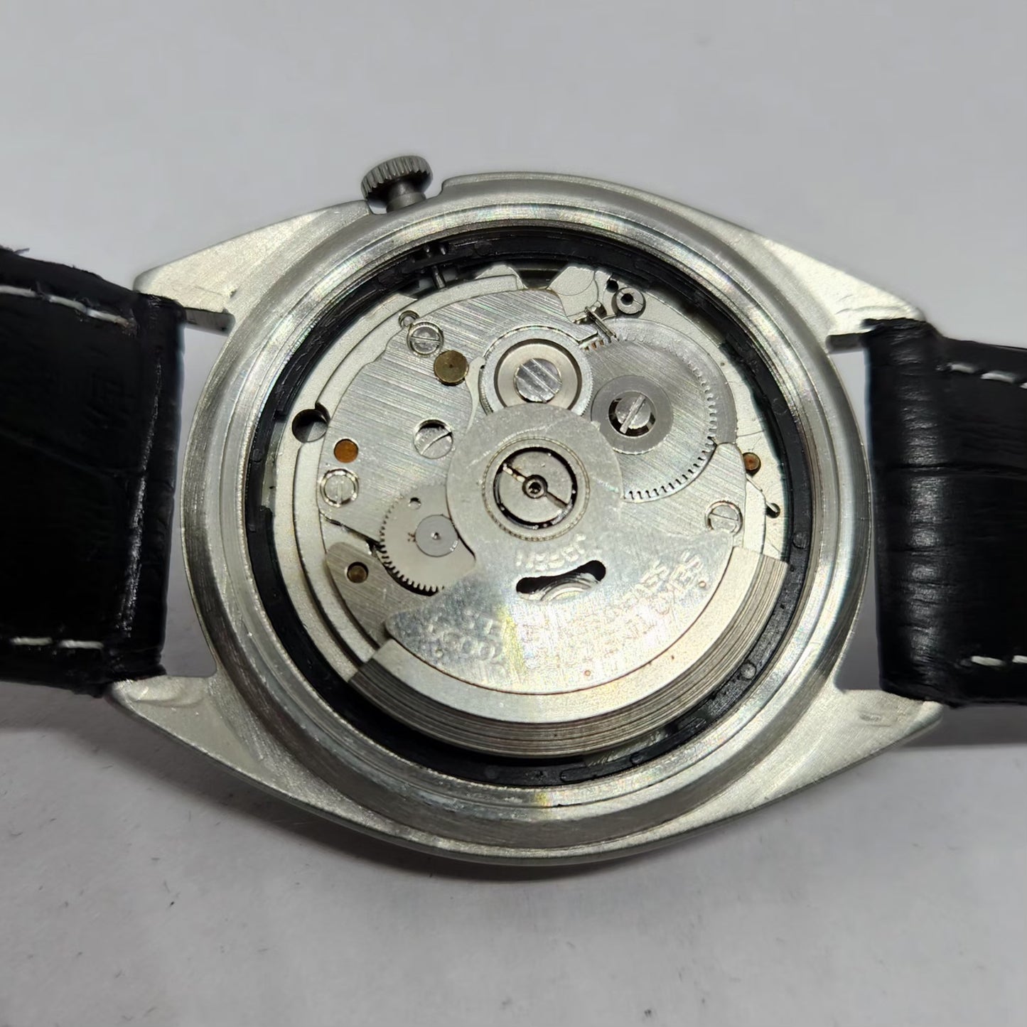 Vintage 1999 Original Seiko 5 Automatic 7S26-3160 Black Face 21 Jewels Day-Date Japanese Men's Wrist Watch OG359