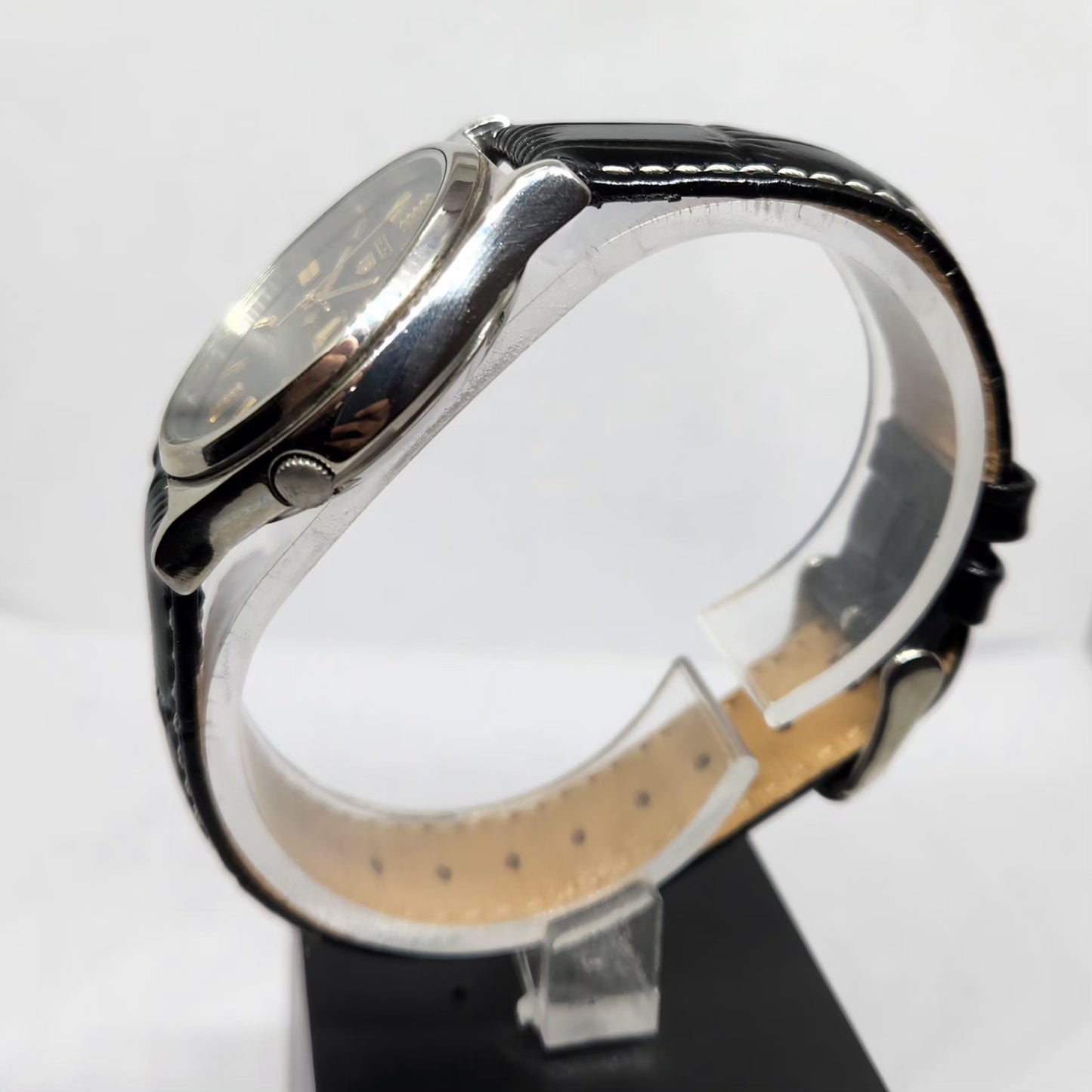 Vintage 1981 Original Seiko 5 Automatic 7009-3171 black Face 21 Jewels Day-Date Japanese Men's Wrist Watch OG360