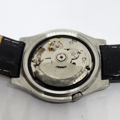 Vintage 1981 Original Seiko 5 Automatic 7009-3171 black Face 21 Jewels Day-Date Japanese Men's Wrist Watch OG360