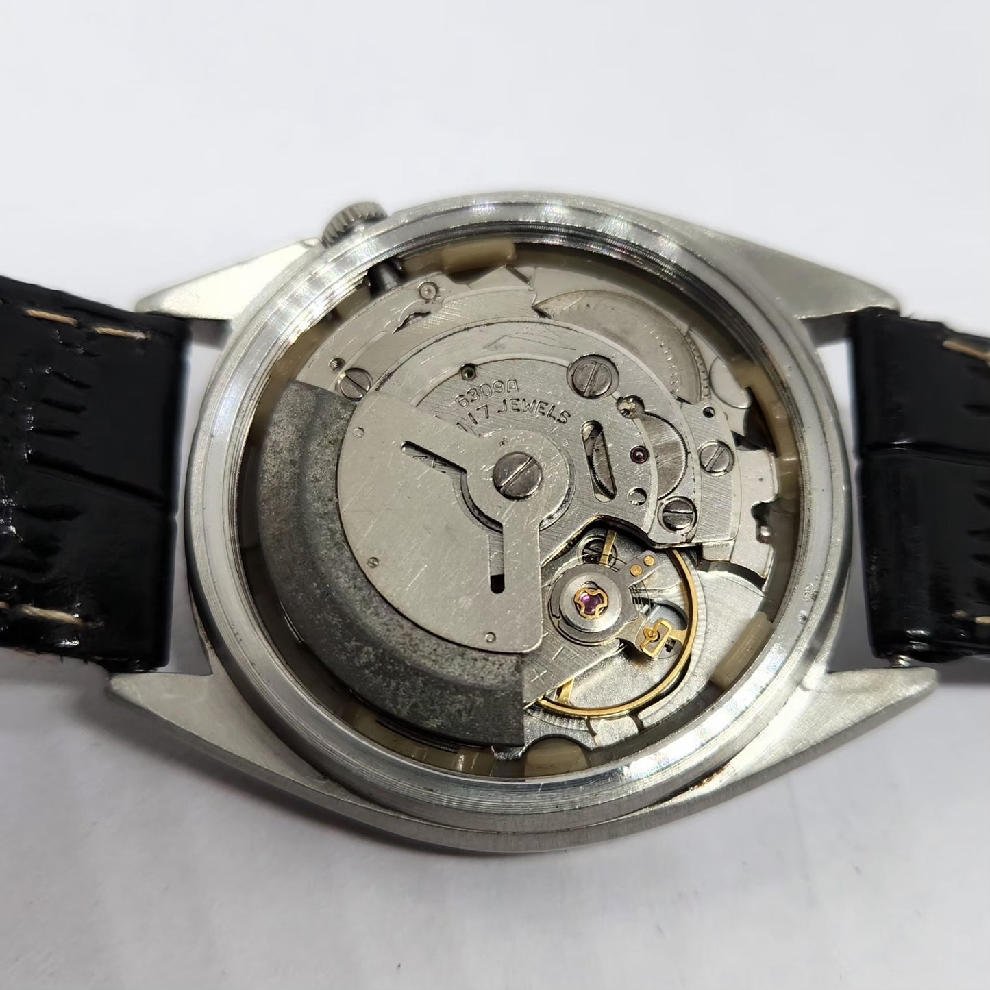 Vintage 1985 Original Seiko 5 Automatic 6309-8840 Black Face 17 Jewels Day-Date Japanese Men's Wrist Watch OG361