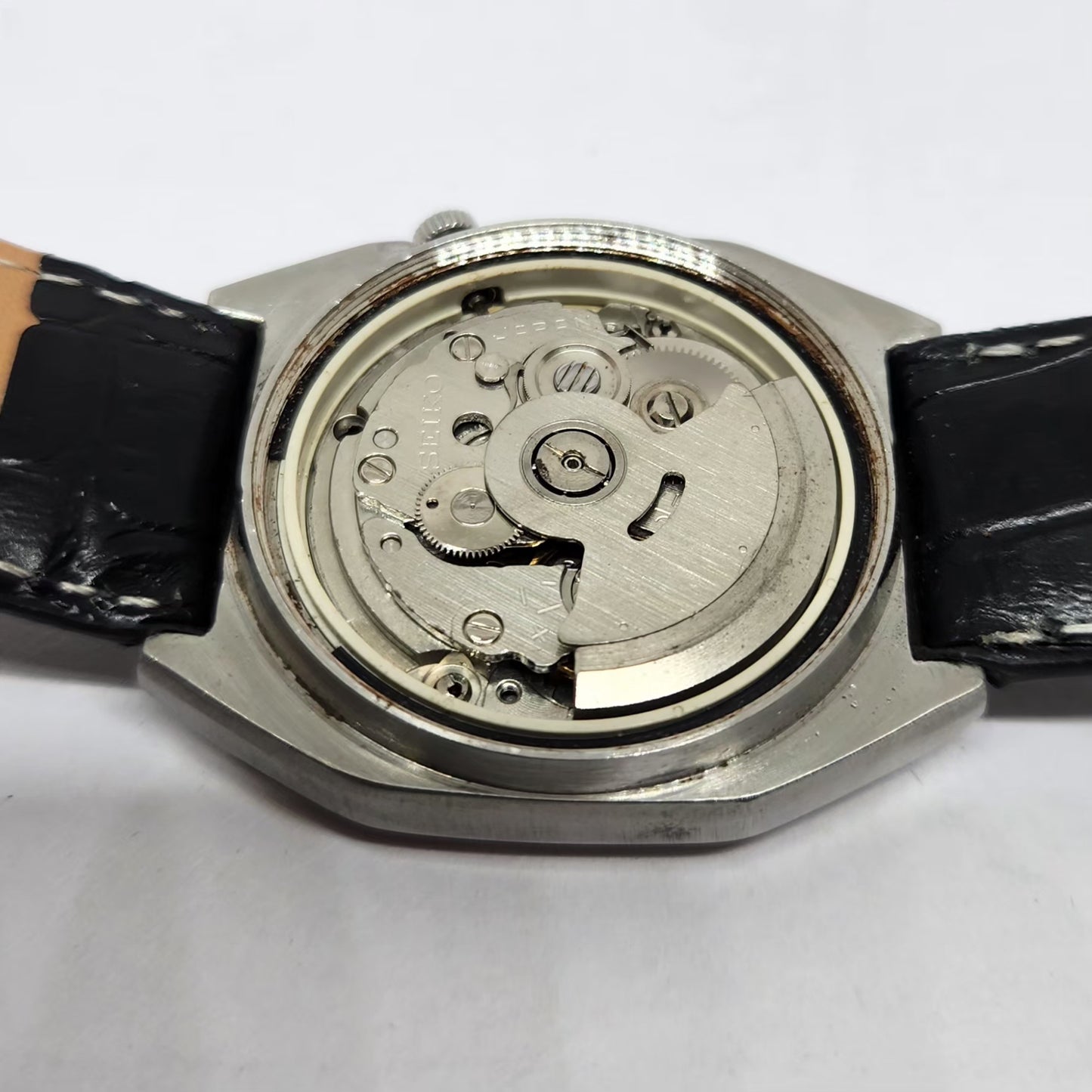 Vintage 1981 Original Seiko 5 Automatic 7009-5210 Black Face 17 Jewels Day-Date Japanese Men's Wrist Watch OG365