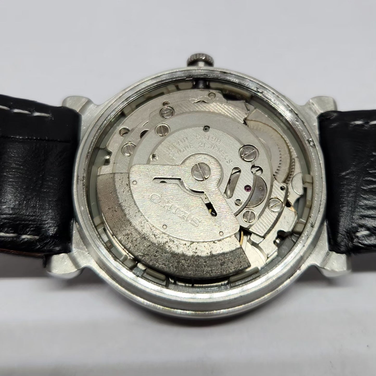 Vintage 1984 Original Seiko 5 Automatic 6319-7040 Black Face 21 Jewels Day-Date Japanese Men's Wrist Watch OG366