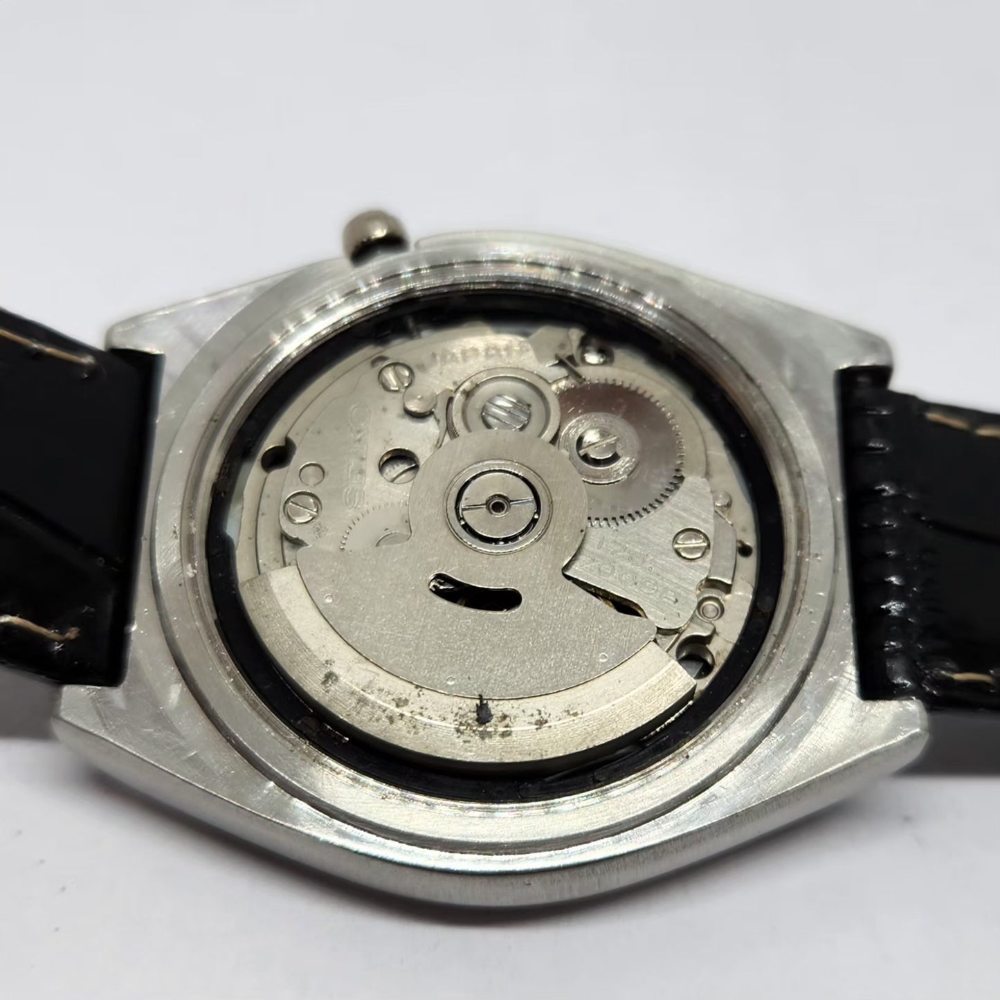 Vintage 1982 Original Seiko 5 Automatic 7009-6001 Black Face 17 Jewels Day-Date Japanese Men's Wrist Watch OG368