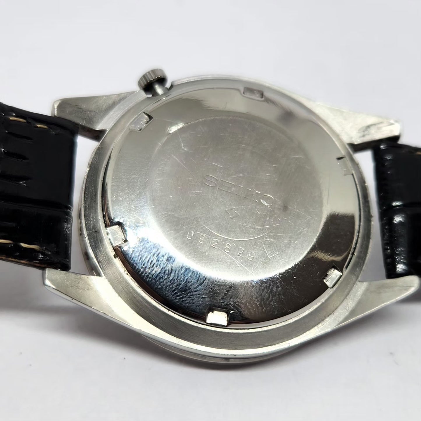 Vintage 1970 Original Seiko 5 Automatic 6119 Silver Face 21 Jewels Day-Date Japanese Men's Wrist Watch OG369