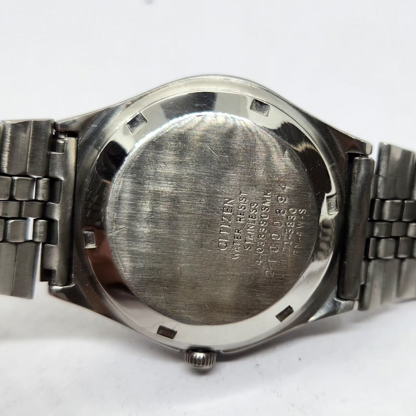 Vintage 1982 Original Citizen Automatic 8200 Gold Face 35MM Day-Date Japanese Men's Wrist Watch CT04