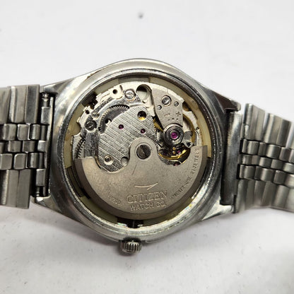Vintage 1982 Original Citizen Automatic 8200 Gold Face 35MM Day-Date Japanese Men's Wrist Watch CT04
