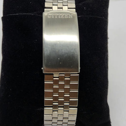 Vintage 1980 Original Citizen Automatic 8200 Blue Face 35MM Case Day-Date Japanese Men's Wrist Watch CT11