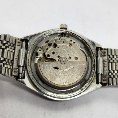 Vintage 1981 Citizen Automatic 8200 Black Face 35MM Case Date New Dial Men's Wrist Watch CT15