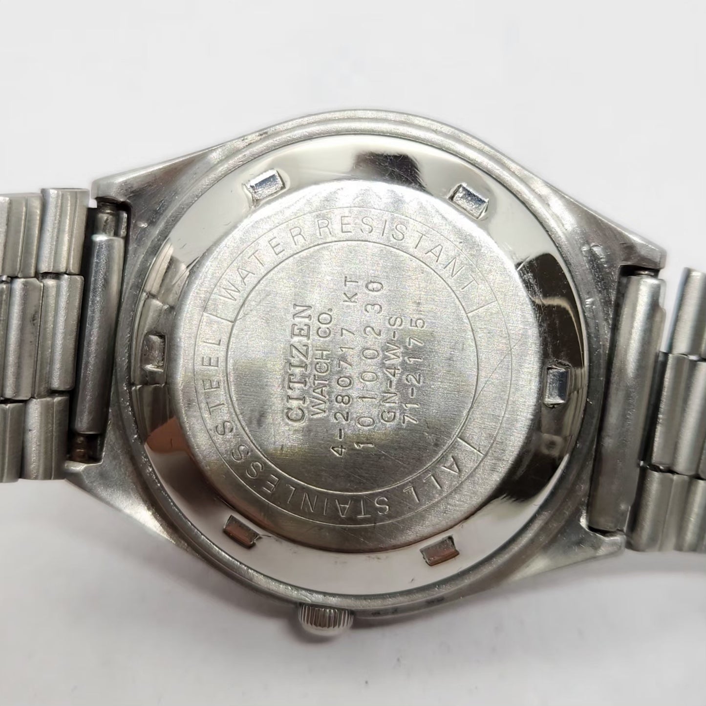 Vintage 1981 Original Citizen Automatic 8200 Blue Face 36mm Day-Date Japanese Men's Wrist Watch CT18