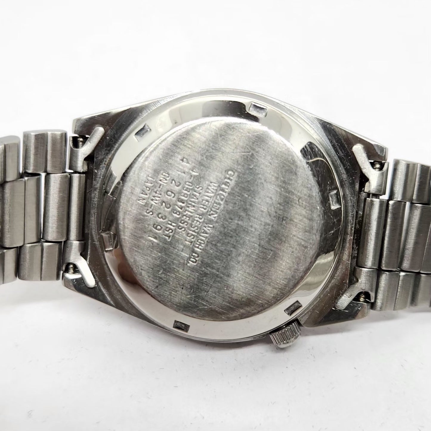 Vintage 1980 Original Citizen Automatic 8200 Grey Face 32MM Case Day-Date Japanese Men's Wrist Watch CT20