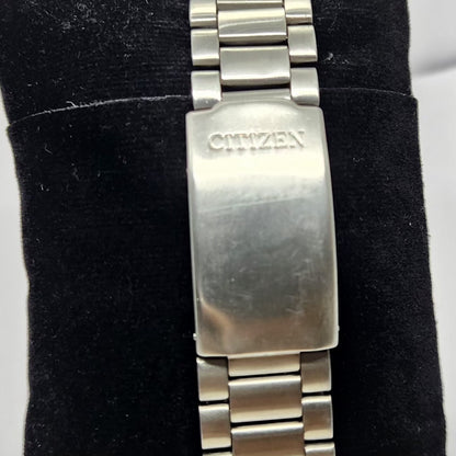 Vintage 1980 Original Citizen Automatic 8200 Blue Face 34MM Case Day-Date Japanese Men's Wrist Watch CT21