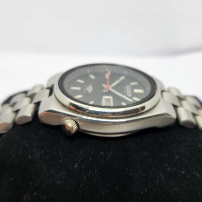 Vintage 1977 Original Citizen Automatic 8200 Black Face 35MM Case Day-Date Japanese Men's Wrist Watch CT22