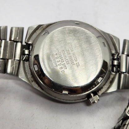 Vintage 1977 Original Citizen Automatic 8200 Black Face 35MM Case Day-Date Japanese Men's Wrist Watch CT22