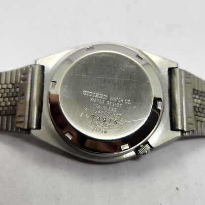 Vintage 1974 Original Citizen Automatic 8200 Black Face 33MM case Day-Date Japanese Men's Wrist Watch CT25