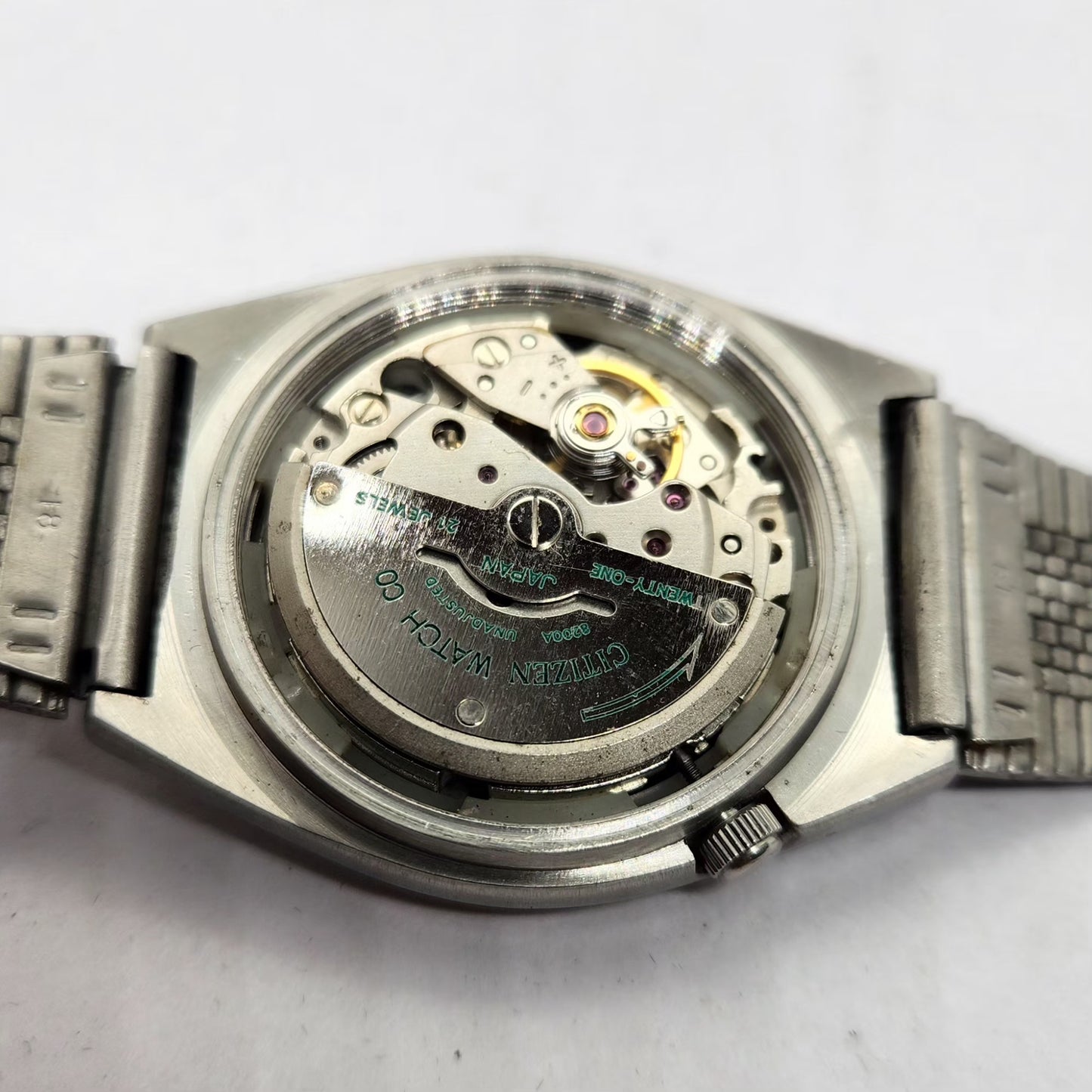 Vintage 1974 Original Citizen Automatic 8200 Black Face 33MM case Day-Date Japanese Men's Wrist Watch CT25