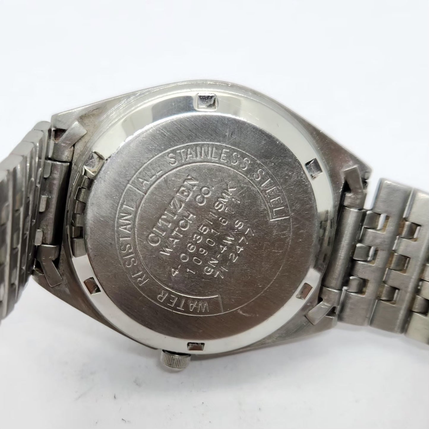Vintage 1981 Original Citizen Automatic 8200 Black Face 34MM Case Day-Date Japanese Men's Wrist Watch CT26