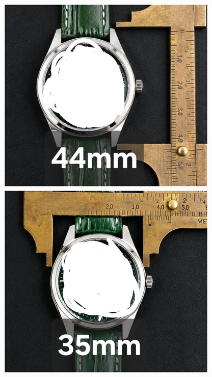 New Le Montres Mechanical Hand Winding Orange Face Men's Wristwatch - Powered by Vintage Swiss Made St96 Movement