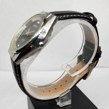 Vintage 1975 Original Citizen Automatic 8200 Black Face 36MM Case Day-Date Japanese Men's Wrist Watch CT28