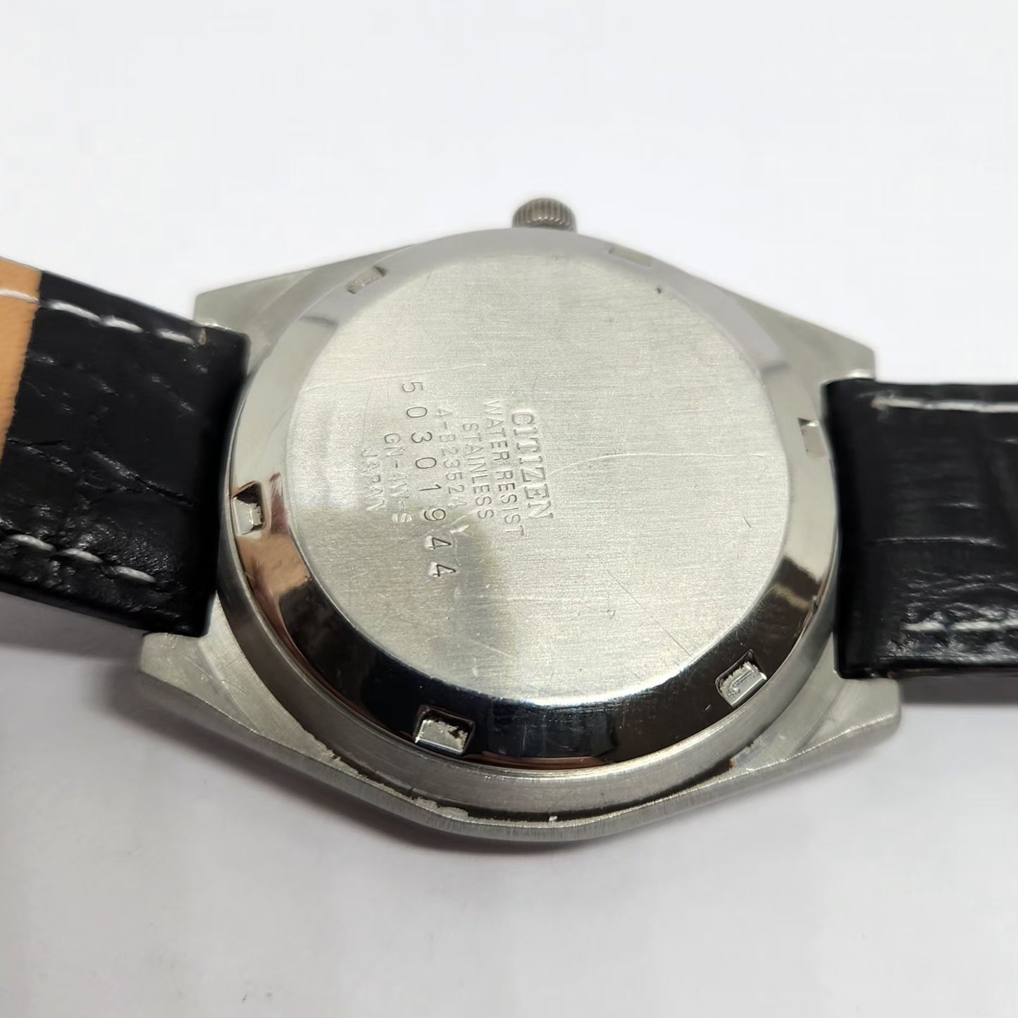 Vintage 1975 Original Citizen Automatic 8200 Black Face 36MM Case Day-Date Japanese Men's Wrist Watch CT28