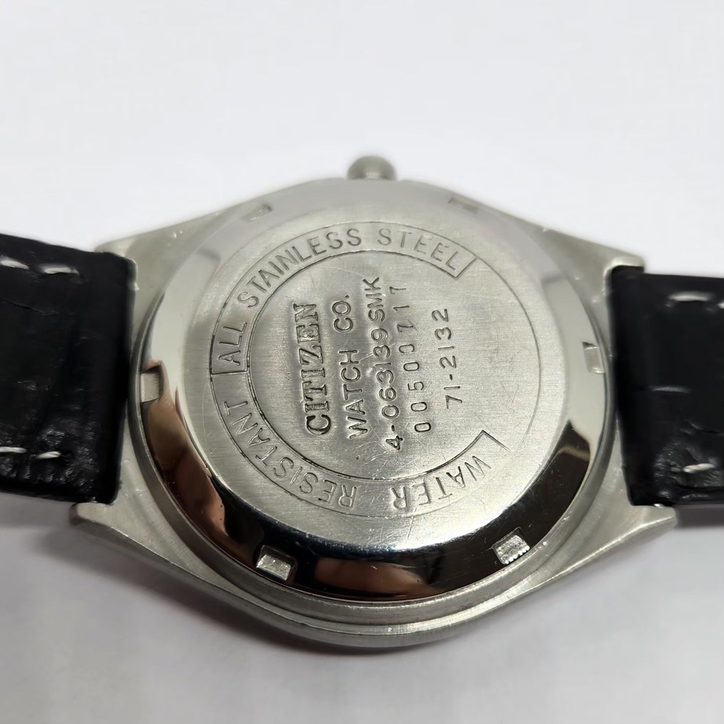 Vintage 1980 Original Citizen Automatic 8200 Black Face 36MM Case Day-Date Japanese Men's Wrist Watch CT32