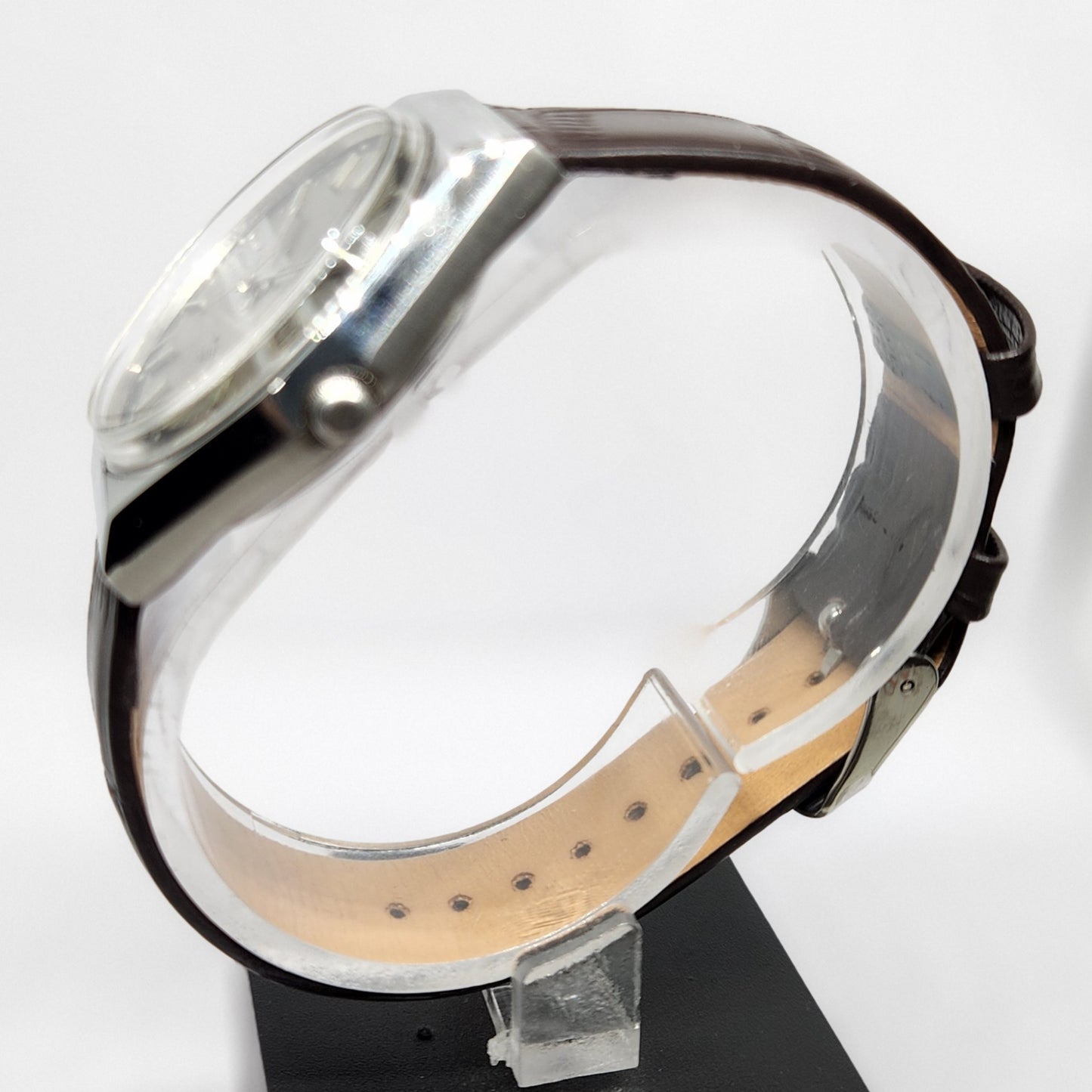 Vintage 1981 Original Citizen Automatic 8200 Silver Face 35MM Case Day-Date Japanese Men's Wrist Watch CT38