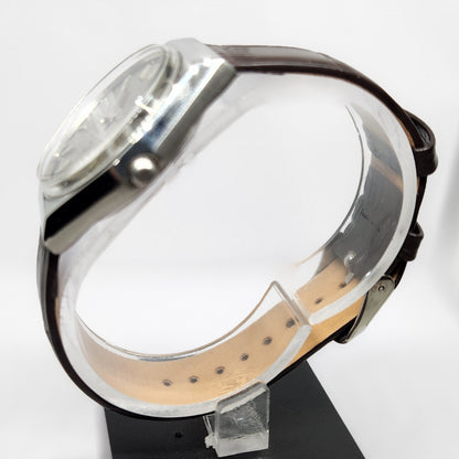 Vintage 1981 Original Citizen Automatic 8200 Silver Face 35MM Case Day-Date Japanese Men's Wrist Watch CT38