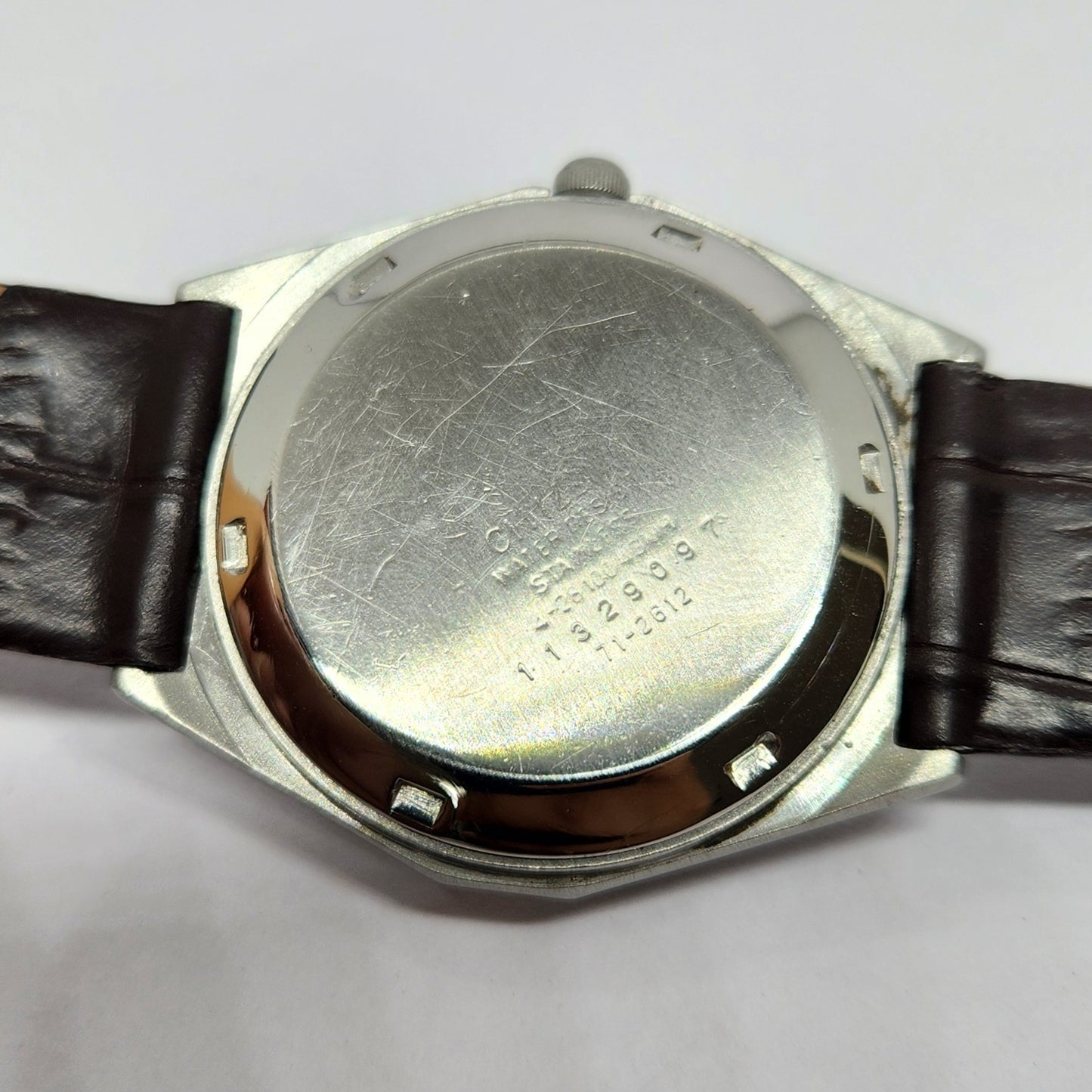 Vintage 1981 Original Citizen Automatic 8200 Silver Face 35MM Case Day-Date Japanese Men's Wrist Watch CT38
