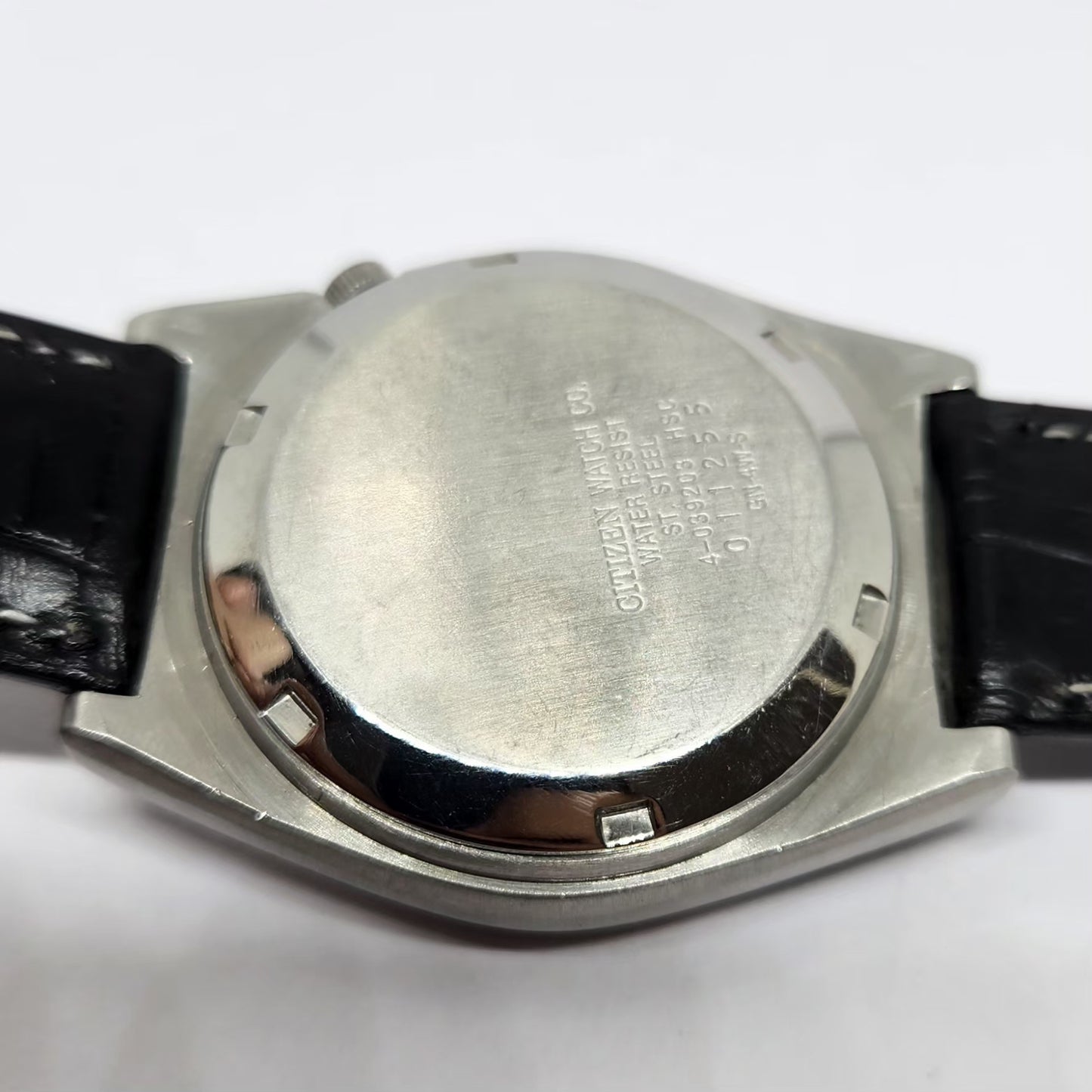 Vintage 1980 Original Citizen Automatic 8200 Black Face 36MM Case Day-Date Japanese Men's Wrist Watch CT43