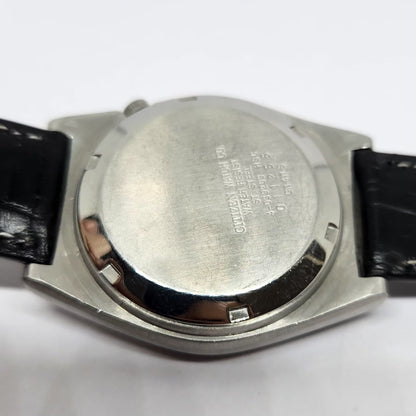 Vintage 1980 Original Citizen Automatic 8200 Black Face 36MM Case Day-Date Japanese Men's Wrist Watch CT43